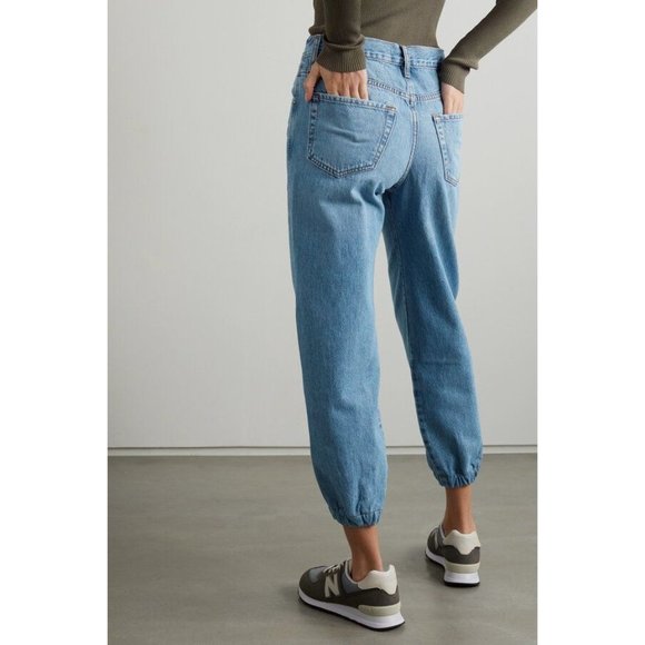 FRAME The Lounge High Rise Cropped Jeans in Chill - NWT - Size 24 - Picture 2 of 5